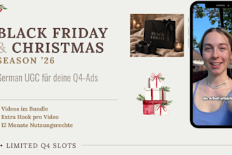 create scroll stopping german ugc content for black friday and q4