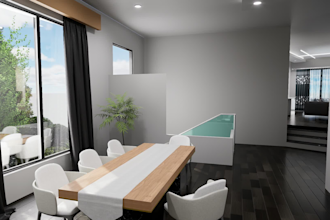render interior exterior in 8k resolution HD walkthrough