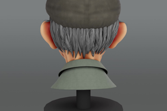 create realistic and stylized 3d character model and texture with render