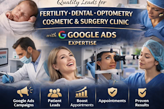 generate quality leads for fertility dental optometry clinic with google ads