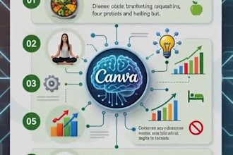 create stunning infographic designs using canva and ai