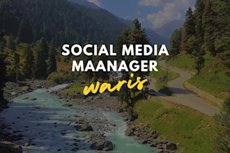 be your content creator, social media manager and social media posts