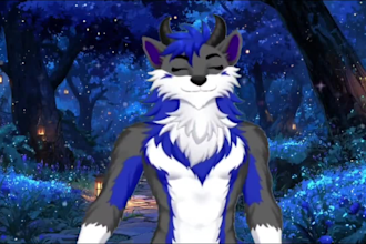 create your custom 3d anime furry avatar, furry vtuber, or vtuber model, vroid