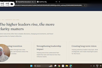 design an executive coach website or coaching website