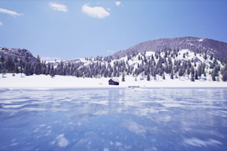 create map with natural terrain in unreal engine 5