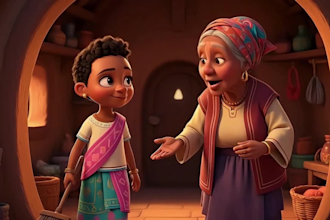 create pixar style ai kids video, 3d cartoon animation, storytelling video