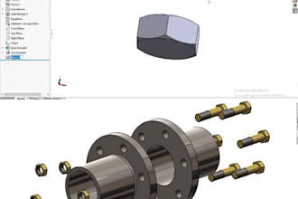 create cgi industrial mechanical parts 3d product animation and 3d exploded view