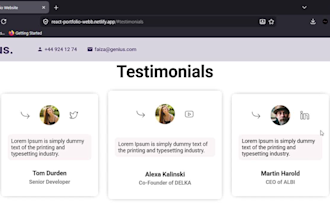 build a modern personal portfolio website using react