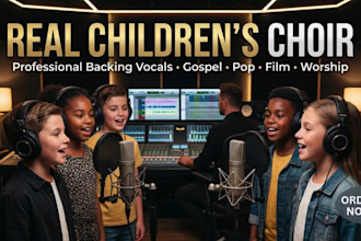 record real children choir or backing vocals for your song