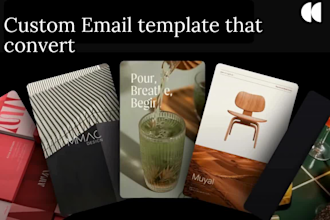 create HTML email marketing template, canva and klaviyo email survey newsletter