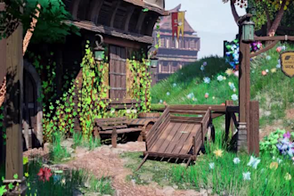 stylized medieval 3d game environment open world map level design ue5 unity hdrp