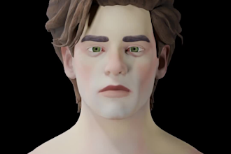 create 52 apple arkit blendshapes and facial rig for your 3d character