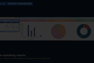 send you a personal finance monthly or annually budget spreadsheet