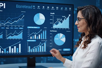 design data visualization dashboards and KPI reports