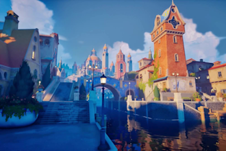 design 3d open world sci fi or low poly game environment in unreal engine 5