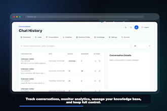 build ai chatbot for website and whatsapp automation