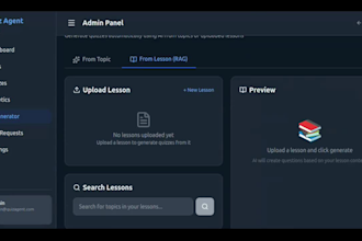 develop a custom quiz web app with ai generated questions