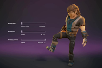 create 3d low poly character 3d stylized game character rigging and animation ps