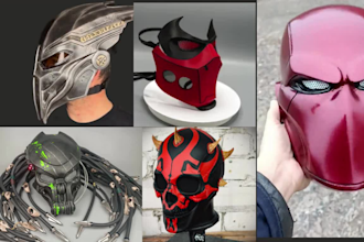 create 3d mask 3d helmet cosplay mask cosplay armor 3d print and paint mask