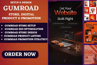 setup gumroad promotion gumroad store gumroad seo gumroad design stan store