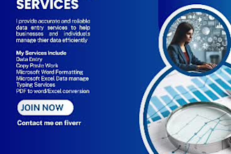 do data entry, copy paste, microsoft excel
