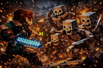 design professional minecraft render thumbnails
