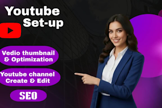 create and SEO optimize your youtube channel with automation
