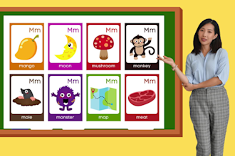 create 2d kids educational animation video