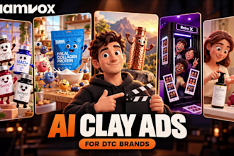 create ai claymation ads for dtc brands