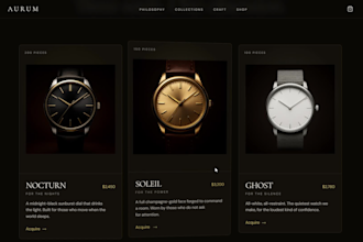 design a modern custom website with smooth animations