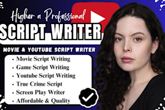 research and write youtube documentary true crime scriptwriting podcast script