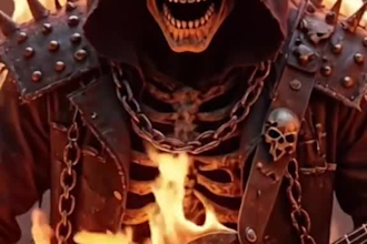 create ai metal music video, industrial ai music video, comimetic heavy visual