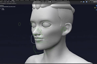 add armature to model,facial rig,ik fk, weight paint,full body rig, mixamo rig