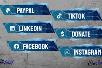 design streaming panels for kick or twitch
