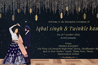 create a wedding invitation video or card