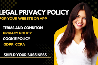 write gdpr compliant shopify privacy policy for dropshipping ecommerce website