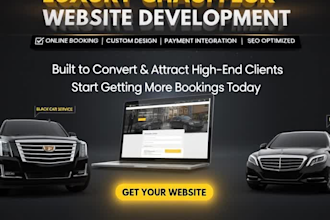 design limousine, chauffeur and taxi booking website chauffeur website