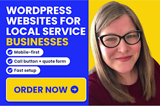 build a mobile friendly wordpress business website for local service companies