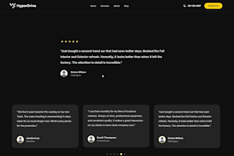 build a car detailing website with booking and pricing calculator