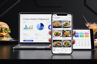 design a modern restaurant website with online ordering system