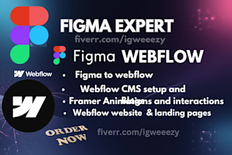 convert ai startup figma design to webflow framer website to webflow