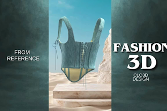 create 3d garment, pattern and tech pack