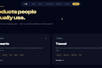 build a modern web landing page for your startup or business
