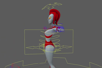 3d body rigging, ikfk controls, face rig,avatar rig, weight painting, mixamo rig