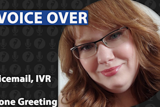 record a professional german voicemail, IVR, or phone greeting