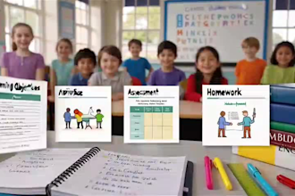 create professional english lesson plans for primary classes