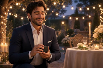 create ai wedding proposal video, 3d cartoon animation, cinematic storytelling