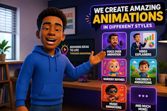 animate 3d cartoon animation for kids 3d animation video