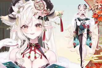 design and rig high quality live 2d vtuber model, 2d vtuber model, vtuber model