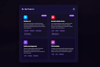 build your portfolio website with smooth animations